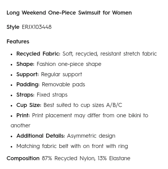 NWT Roxy Blue Tie-dye One Piece Swim Suit, Brand New Size SMALL - Picture 3 of 12